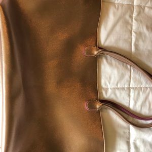 Bath and body works rose gold tote